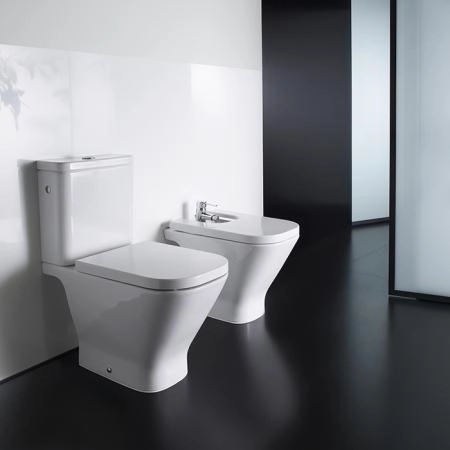 Roca The Gap Square Унитаз моноблок 36x65см, с горизонтальным выпуском, цвет: белый
