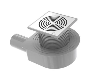 Душевой трап Boheme SMART DESIGN 15x15 cm, нерж.сталь ХРОМ 984-15-CR