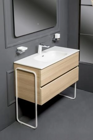 Тумба без раковины Boheme Vallessi 80*46cm LIGHT OAK мат. 2 полки 837-080-L