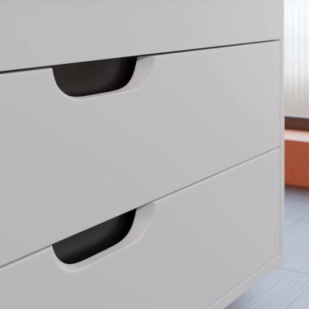 Тумба под раковину для ванной Uperwood Modul 100 см, подвесная, матовая, белая/графит