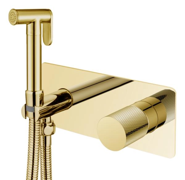 Смеситель гигиенический Boheme STICK GOLD TOUCH GOLD 127-GG.2