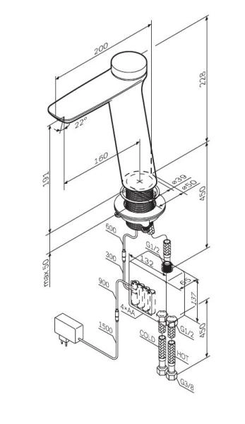 Смеситель для раковины AM.PM Inspire 2.0 F50A92400 хром