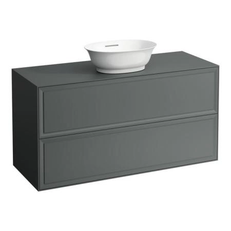Laufen New Classic Тумба с раковиной, 117.5х45.5х60см, 2 ящика, подвесная, цвет: серый