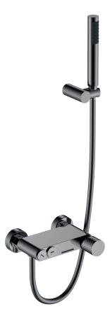 Смеситель STICK Boheme для ванны Shine Gun Metall c ручкой DIAMOND 123-SGM