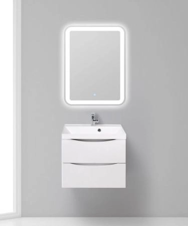 Тумба под раковину Belbagno MARINO Rovere Bianco подвесная 600x450x500 MARINO-600-2C-SO-WO-P