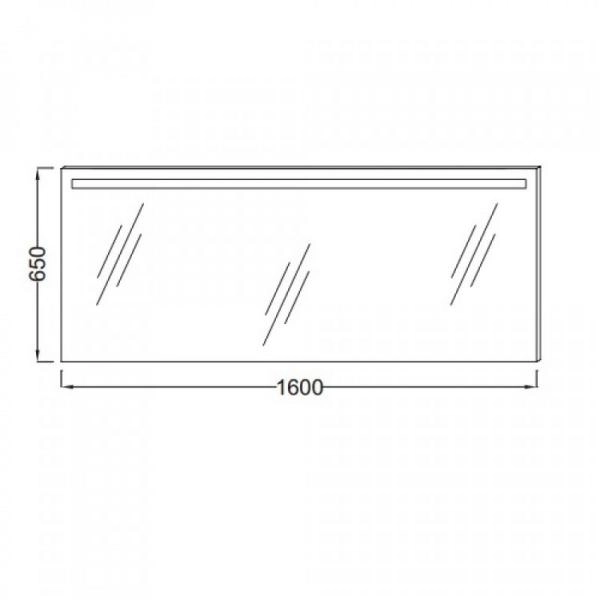 Зеркало Jacob Delafon EB1422-NF 160 см с подсветкой