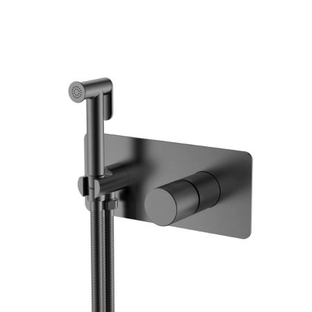 Смеситель гигиенический Boheme STICK Gun Metal SPIRALE 127-GM.4