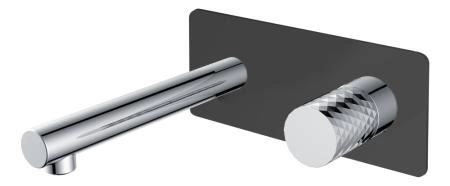 Смеситель STICK Boheme из стены BLACK DIAMOND CHROME 125-BCR