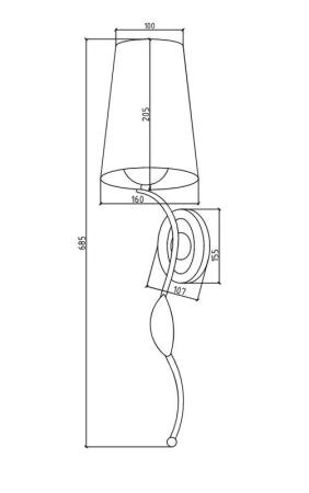 Бра Boheme хром 757 757