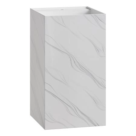 Раковина напольная Boheme Cube Corian 480*480*850 Calacatta 802-CLCT