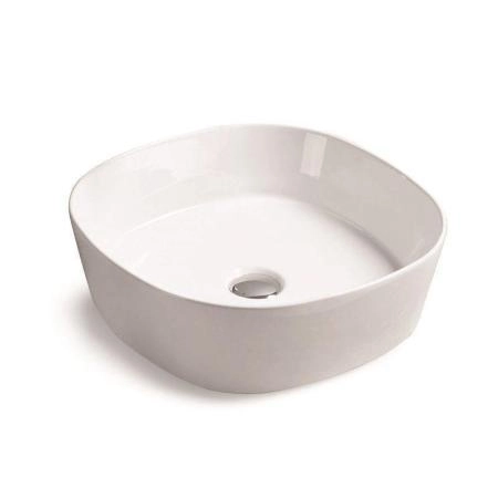 Раковина SantiLine SL-1048 44x44 на столешницу керамическая Белый