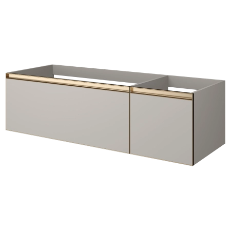 QUATRO 2 140см (100+40) тумба Boheme CASHMER профиль MATT GOLD 790-M2-140-CM-MG