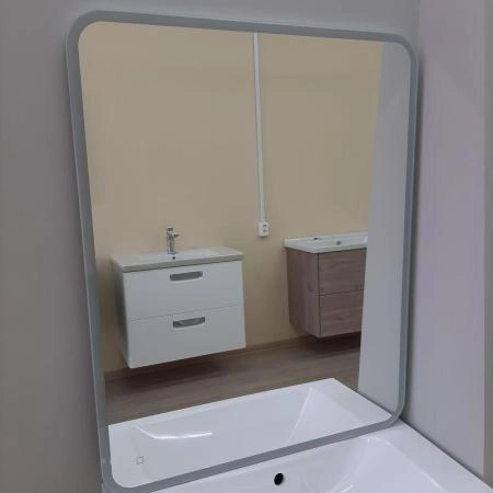 Зеркало Континент Demure LED 1000-800 c подогревом реверсивное крепление ЗЛП351