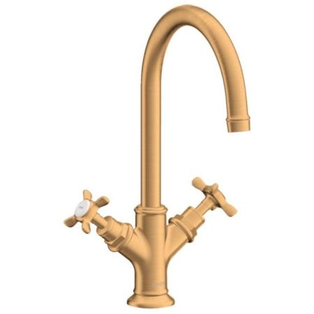 Axor Montreux Смеситель для раковины, для 1 отв., цвет: шлифованное золото
