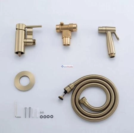 Гигиенический душ Gappo G7206-3 встраиваемый золото сатин