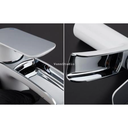 Смеситель Gappo G1048-8 для раковины, белый хром