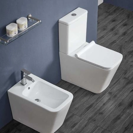 Унитаз-компакт Vincea Q-Line VT2-12 безободковый,  цвет белый, Geberit, ультратонкое сиденье soft-close, P-trap