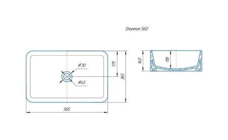 Тумба подвесная Corozo Рино 90 Z2, Олимпия 56(раковина отдельно)
