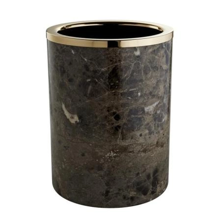 3SC Palace Marmo Ведро, без крышки, D=20/h25 см, цвет: мрамор Emperador dark/золото 24к.