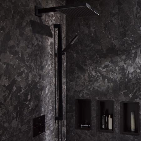 Hansgrohe Pulsify E Держатель верхнего душа 39см., настенный, цвет: черный матовый