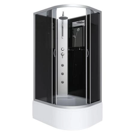 Душевая кабина Niagara NG-2510-14LBKTG 1200х800х2100-2400 высокий поддон 40см стекло тонированное