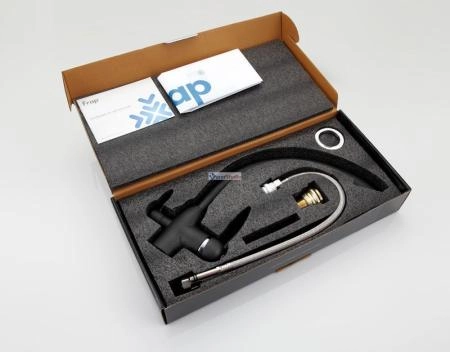 Смеситель для кухни Frap F4399-7 с краном для фильтр/воды черный