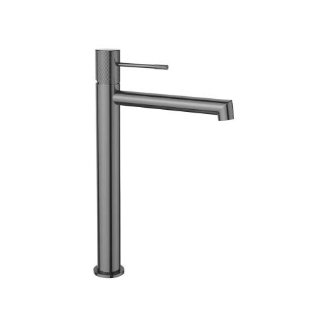 Смеситель высокий для раковины Vincea Desire VBF-1D2GM однорычажный, вороненая сталь