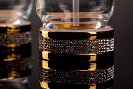 Настольный диспенсер Boheme Royal Cristal 10929-G-B золото с черными кристаллами