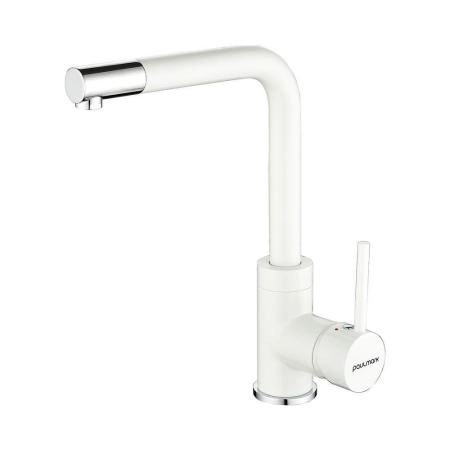 Смеситель для кухни Paulmark HONNER Ho212018-431TW Белый матовый ,под фильтр