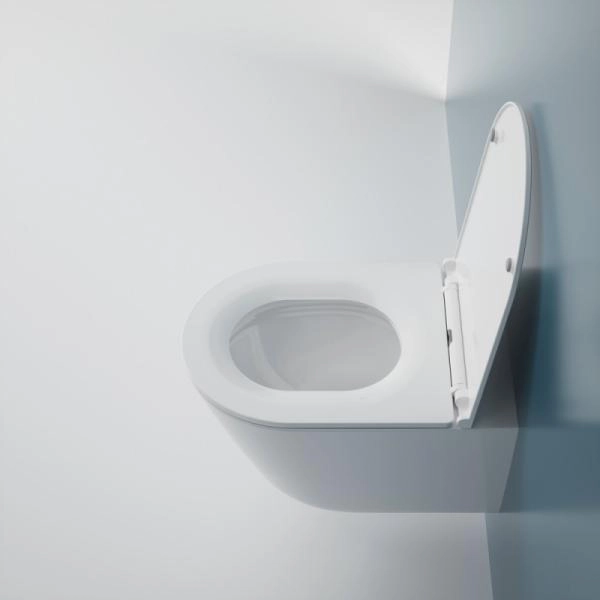 Унитаз ESBANO CLAVEL-53T торнадо безободковый подвесной белый 530x360x360