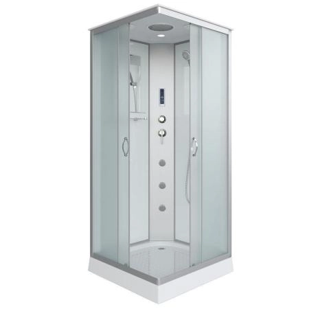 Душевая кабина Niagara NG-1101-14F 900х900х2150 низкий поддон 13см стекло матовое с полкой