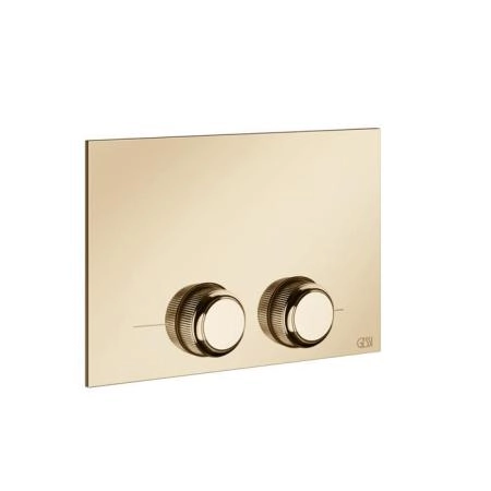 Gessi Venti20 Клавиша смыва для унитаза двойная, для инсталляций TECE, цвет: Warm Bronze PVD