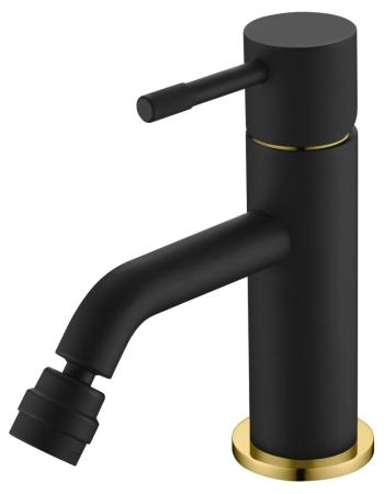 Смеситель для биде Boheme Uno. Черный Золото 466-BG