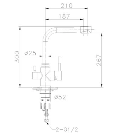 Смеситель Lemark Expert LM5061S для кухни с подключением к фильтру с питьевой водой