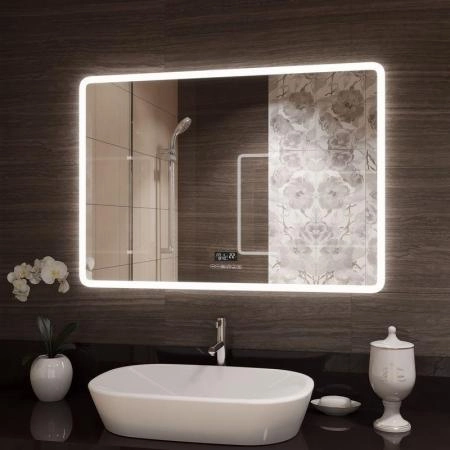Зеркало Континент Demure LED с многофункциональной панелью 1000x700 ЗЛП259