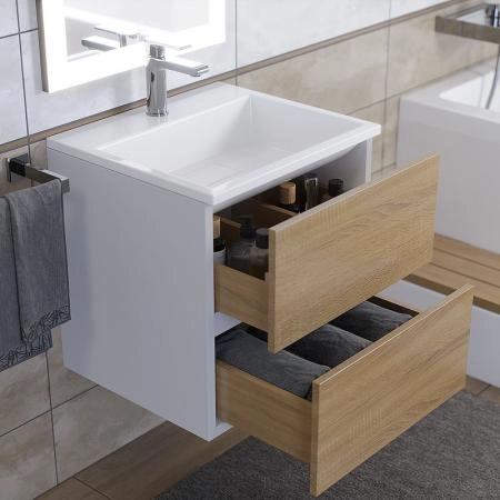 Раковина для ванной Uperwood Barsa 50 см, белая глянцевая