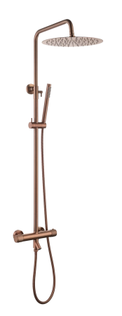 Стойка для душа Boheme c термостатом UNO Copper Brushed 468-T-CB