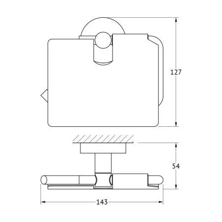Держатель туалетной бумаги с крышкой  ARTWELLE Harmonie HAR 048 хром