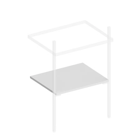Полка Kerama Marazzi PRO ПРО PRO.sh.55\WHT.M 55 см, белая матовая 