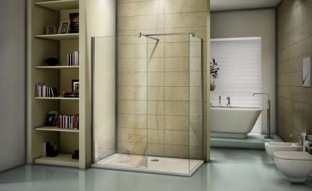 Душевой уголок GOOD DOOR WALK IN SP+P-100-C-CH 100x90 прозрачное