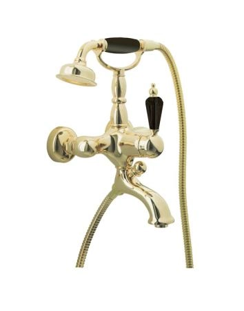 Смеситель для ванны Boheme (душ.комплект) TRADIZIONALE NERO (Золото)_Комплект 253