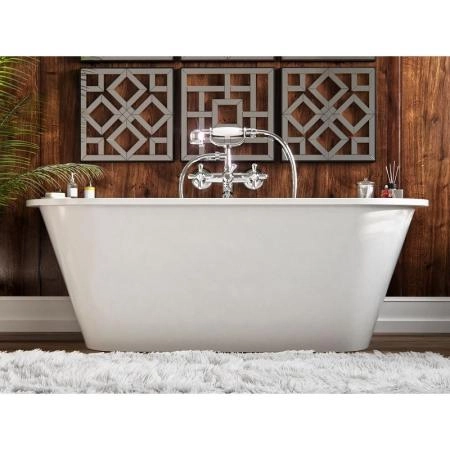 Ванна AquaStone Неона 167 белая иск. камень