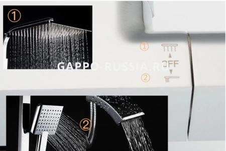 Душевая система Gappo G2407-40 для ванны термостат, хром