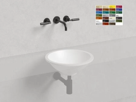 Раковина Salini MAREA 04 S-Stone покраска RAL матовая 42x42 1802204MF встраиваемая