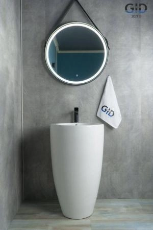 Раковина моноблок Gid Nb133 49x49 напольная белая