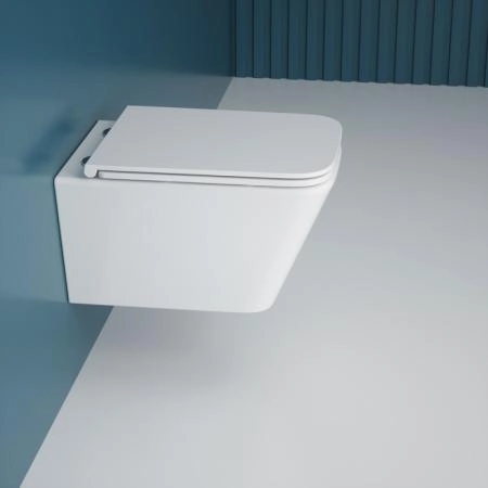 Унитаз подвесной ESBANO GARTEZ-51 безободковый подвесной белый 510x360x360