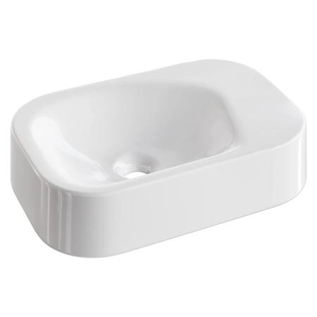 Раковина накладная Boheme COLIBRI Corian 480*320*100 White Glossy 902-W