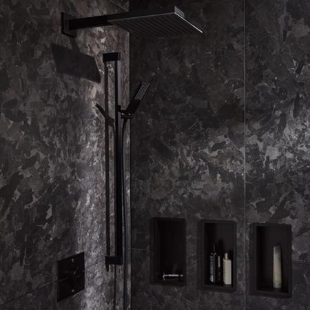 Hansgrohe Pulsify E Держатель верхнего душа 39см., настенный, цвет: черный матовый
