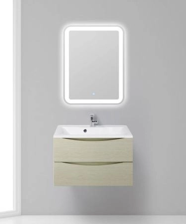 Тумба под раковину Belbagno MARINO Bianco Opaco подвесная 750x450x500 MARINO-750-2C-SO-BO-P