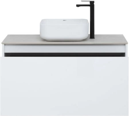 Тумба под раковину Aquanet Nova Lite 100 белый (1 ящик)